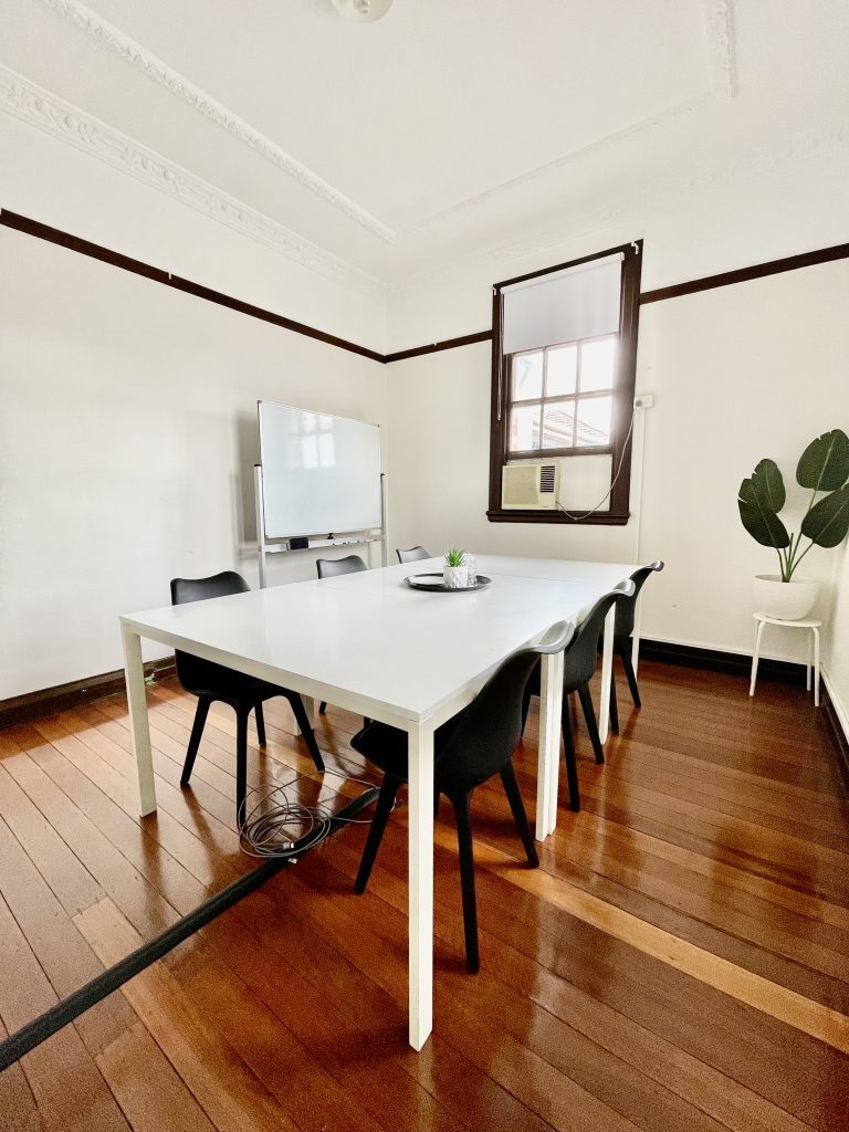 Private Meeting Room for Hire in New Farm Brisbane with TV and Whiteboard