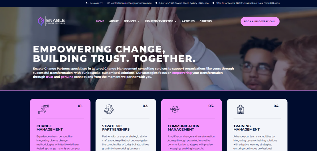 Virtual Office Brisbane New farm Enable change partners