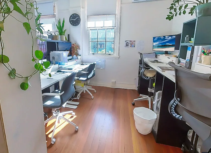 Interior of Studio F — private office