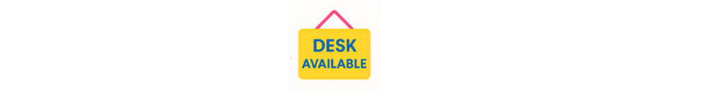 desks available every day walk in scan qr code