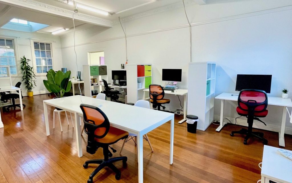 Shared office space in new farm coworking space